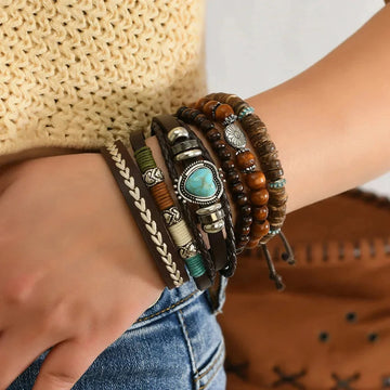 genuine leather bracelet | adjustable bangle size | feather charm jewelry | energy saving
