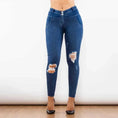 melody blue ripped jeans | high-waisted ripped jeggings | stretchy denim leggings | energy saving