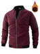 thickened waffle knit cardigan | mens zipper cardigan jacket | stand collar winter coat | ultrasonic cleaning