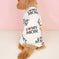 I Love My Mom" Print Pet Shirt for Dogs & Cats - Lightweight Summer Apparel, White with Black Lettering & Red Hearts, Soft...