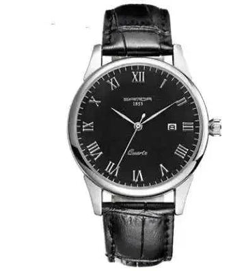 Sanda Korean Fashion Watch – Genuine Leather Strap Quartz Unisex, 4 Colors × 2 Sizes