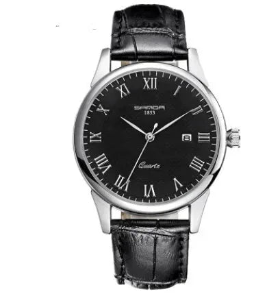 slim profile unisex timepiece | stainless steel case construction | business casual accessory | ultrasonic cleaning