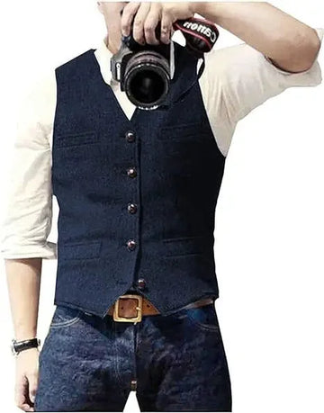 Fashion Casual Herringbone Men's Vest