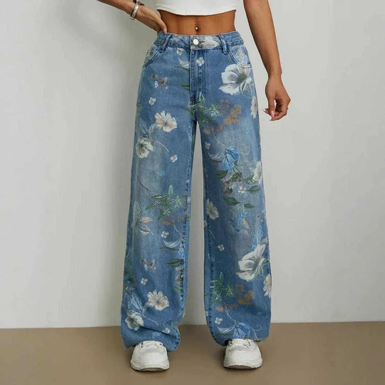 loose fit straight leg pants | wide leg casual trousers | high waist wide leg pants | energy saving