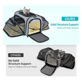 Carrier For Cat Pet Airline Approved Expandable Foldable Soft Dog Carrier Opened Doors Reflective Tapes Cat Travel Bag Meifu Market