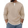Mens FallWinter Two-Piece Crew-Neck Long-Sleeve Top M - in use demonstration
