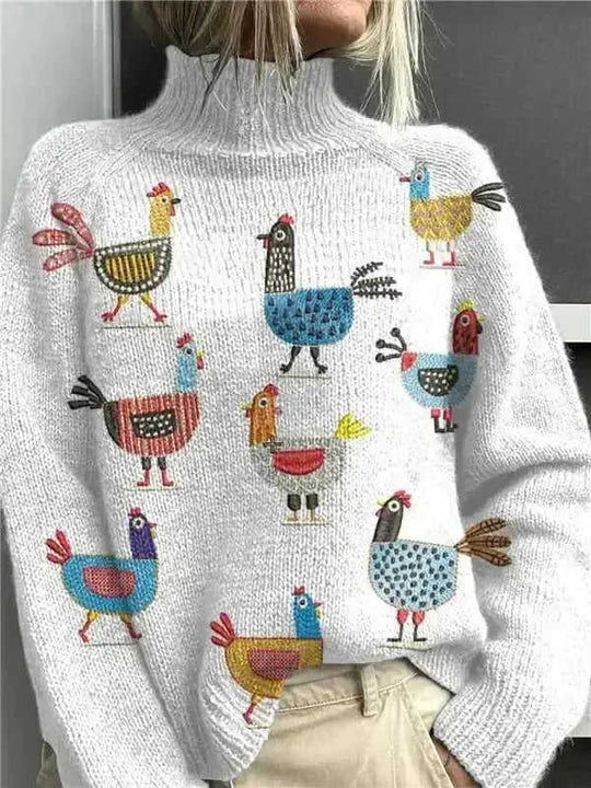 New Christmas Abstract Printing Casual Cloak Coat Cardigan Meifu Market