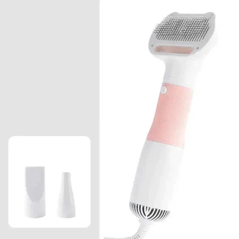 w high-power motor | dual voltage pet dryer | 2-in-1 grooming comb | energy saving