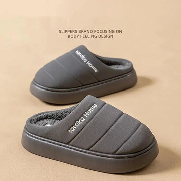 New Cotton Waterproof Plush Autumn And Winter Warm Non-slip Platform Fleece Lined Cotton Shoes Meifu Market