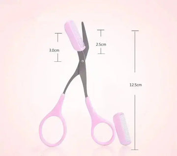 Beauty tools eyebrow scissors with eyebrow comb