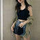 slim fit crop vest | ribbed fabric construction | stretchy cotton blend | energy saving