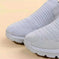 breathable knit fabric shoes | lightweight walking sneakers women | slip-on running flats | ultrasonic cleaning