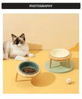 adjustable height pet bowl | ceramic cat food bowl set | elevated wooden pet feeder | energy saving