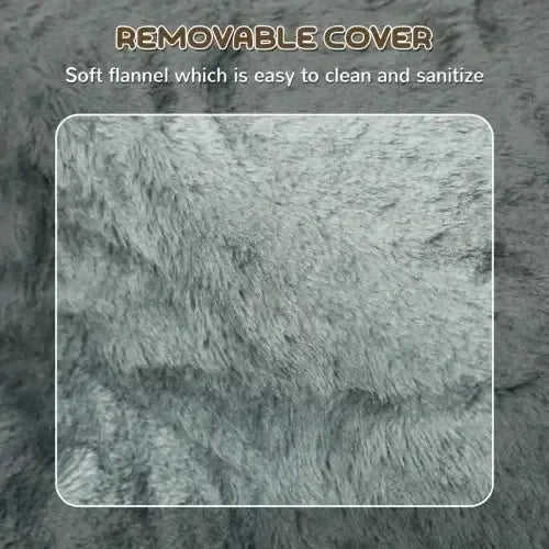 PawHut Three-Step Dog Stairs, With Washable Plush Cover, For High Bed Sofa, Dog Stairs For Small Dog And Cat - Light Grey Meifu Market