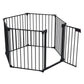 150 Adjustable Safety Gate 6 Panels Play Yard Metal Doorways Fireplace Fence Christmas Tree Fence G Meifu Market