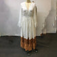 Boho Chic Maxi Dress, Women's Vintage-Inspired Lace Trim With Deep V-Neck Elegant Dress, No Belt Included Meifu Market
