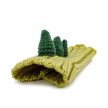 Black Cow Thermal And Windproof Halloween Knitted Jarre Aero Bull Dog Hat