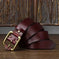 cowhide leather belt | solid brass buckle | adjustable belt for men | energy saving