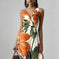 Printed Girdle Oversized Swing Dress L - back view