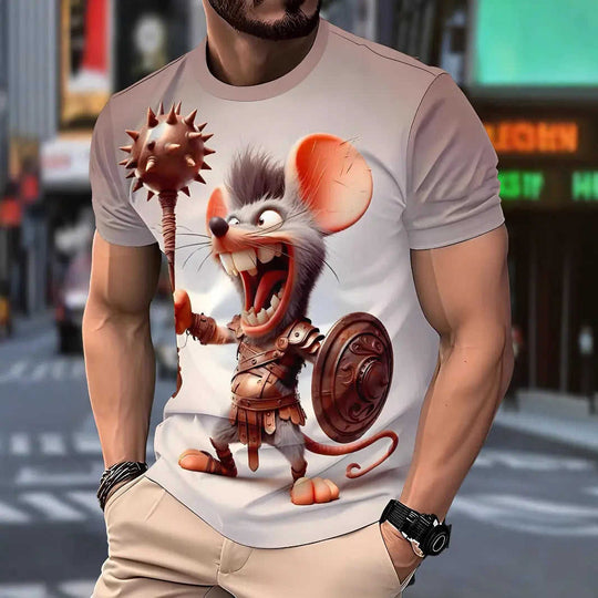 Mens Casual Stylish And Minimalist Summer Short-sleeve Shirt ME05BH250617Y186 - angle view with mens casual stylish and mi...