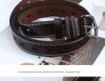 genuine leather belt | adjustable pin buckle | 38mm wide belt | ultrasonic cleaning