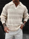 lightweight cotton knitwear | breathable hollow knit fabric | stretchable v-neck sweater | ultrasonic cleaning
