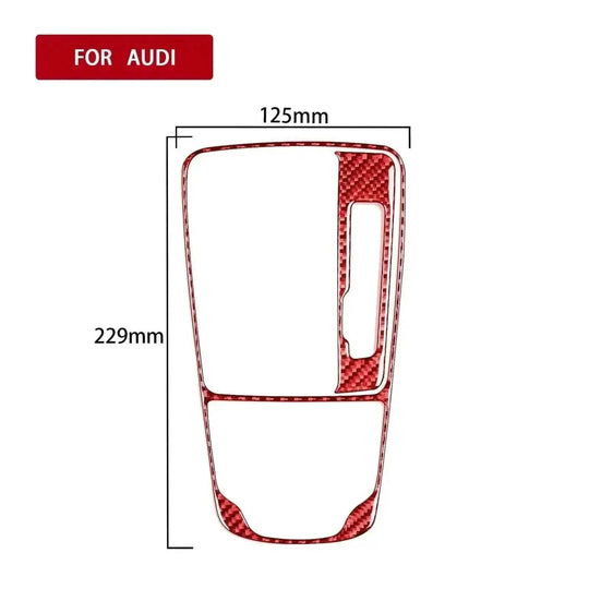 carbon fiber gear shift panel | aluminum alloy construction | oem fit replacement | energy saving