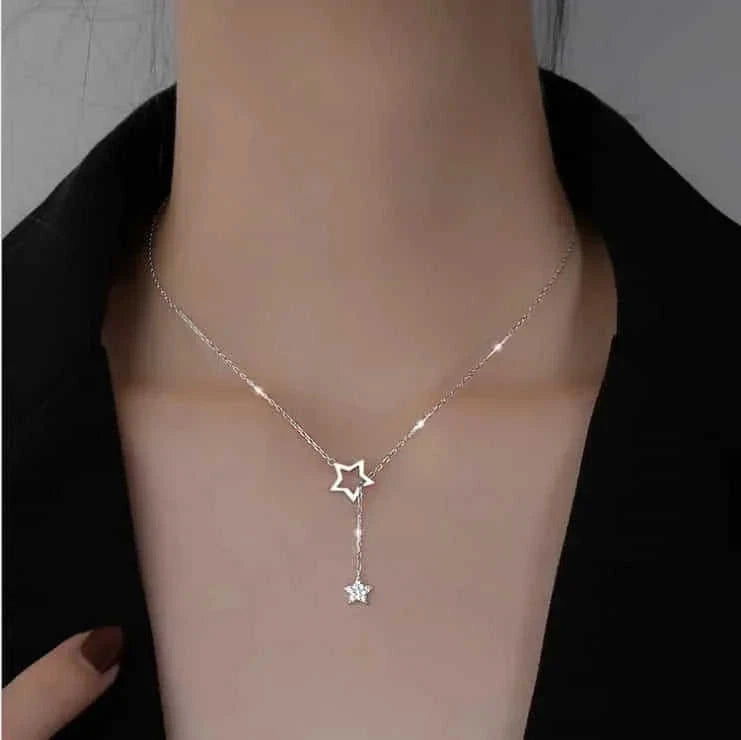 sterling silver star necklace | celestial jewelry for women | personalized zodiac necklace | energy saving