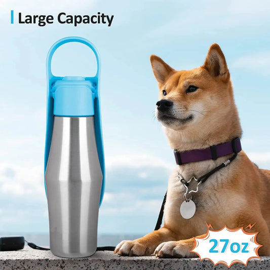 New Portable Pet Dog Water Bottle Soft Silicone Leaf Design For Dog Pets Outdoor Travel Drinking Bowls Water Dispenser
