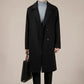 wool blend trench coat | mid-length winter coat | korean style overcoat | ultrasonic cleaning