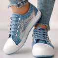 Floral Embroidered Polka Dot Print Sneakers Meifu Market