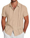Men's Hawaiian Print Short Sleeve Lapel Shirt - Meifu Market