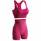 wireless sports bra and shorts set | moisture-wicking fabric | high-impact support bra | ultrasonic cleaning