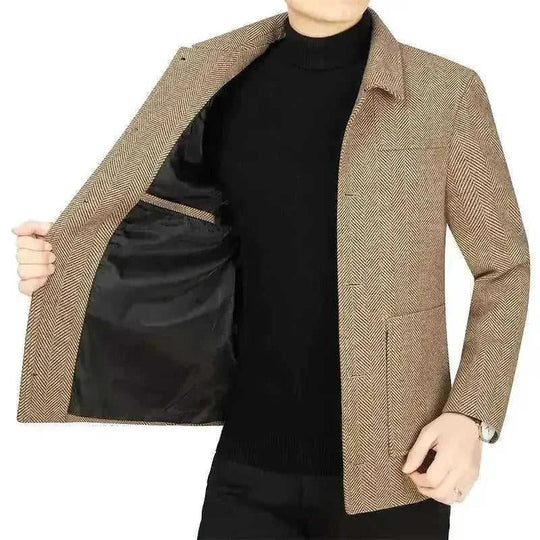 wool blend blazer | slim fit sport coat | business casual attire | ultrasonic cleaning
