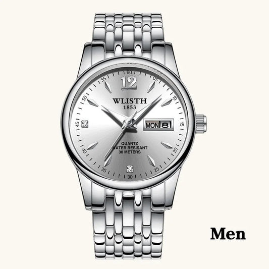 WLISTH Rose Gold Women's Dress Watch - Luxury Stainless Steel Quartz Wristwatch