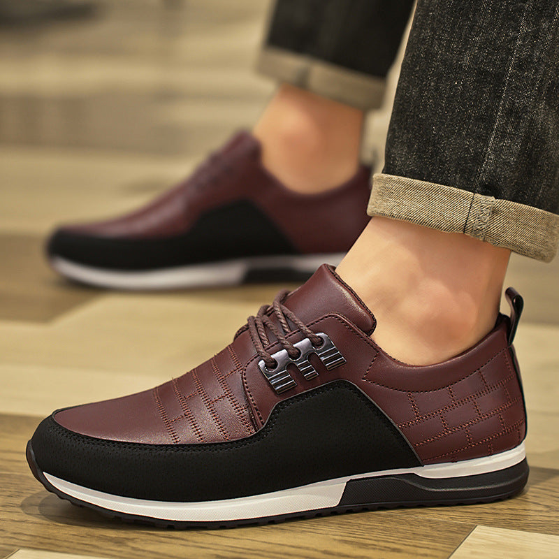 Spring New Trendy Shoes Casual Leather Shoes Men's Wear-resistant Non-slip Meifu Market