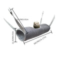 large hamster tunnel hammock | durable ferret hideaway with swing | interactive pet channel for rats | energy saving