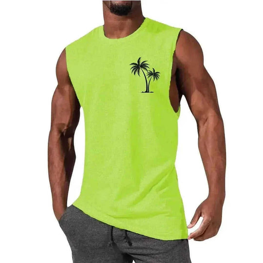 quick-dry fabric muscle tank | moisture-wicking workout vest | sleeveless athletic shirt for men | ultrasonic cleaning