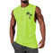 quick-dry fabric muscle tank | moisture-wicking workout vest | sleeveless athletic shirt for men | ultrasonic cleaning