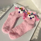 Cute Big Eyes Bunching Socks Thick Mid-calf Length Socks meifu market