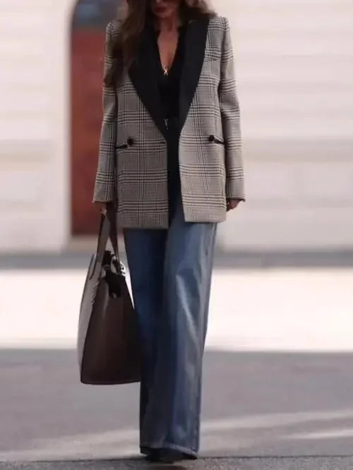 stretchable wool blend fabric | slim fit blazer for women | machine washable blazer jacket | energy saving