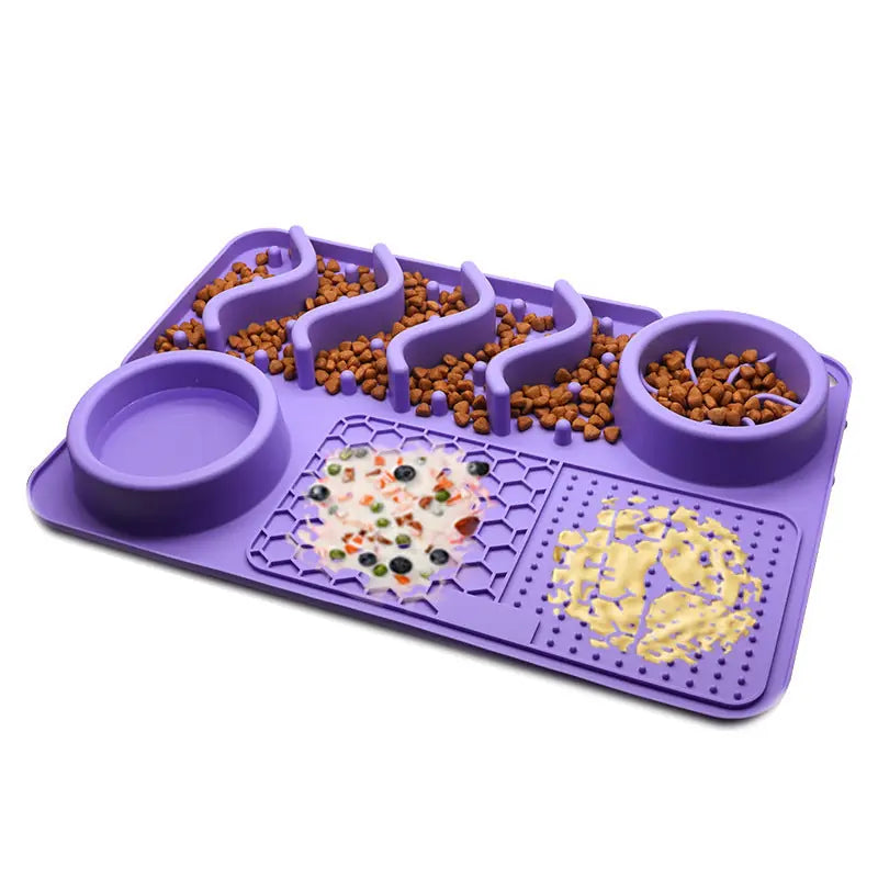 Dog Silicone Licking Pad Pet Licking Mat Silicone Smelling Mat Multifunctional Food Bowl Pets Supplies Meifu Market