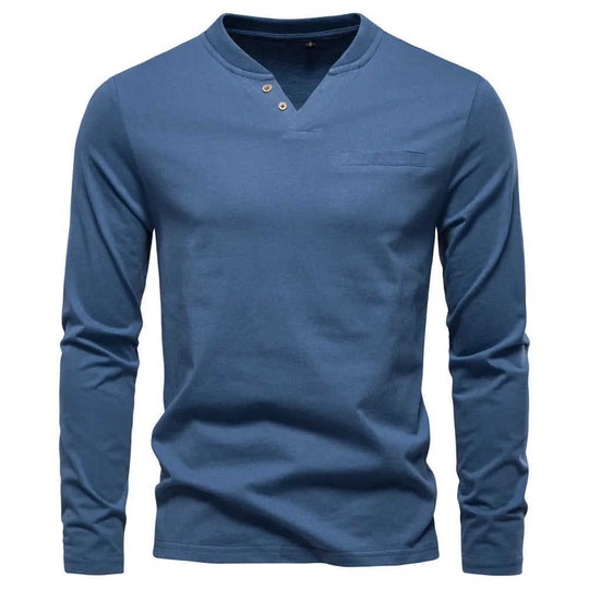 Mens V Neck Slim Fit Base Layer Shirt Khaki - packaging and presentation