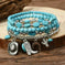 genuine leather bracelet | adjustable bangle size | feather charm jewelry | energy saving