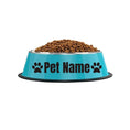 non-slip pet food bowl | personalized name dog bowl | heavy-duty pet water dish | ultrasonic cleaning
