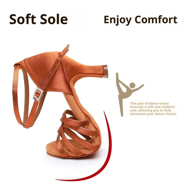 Soft Bottom Not Tired Feet Large Size Advanced Dance Game-specific Latin Dance Shoes Women Meifu Market