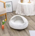 2-in-1 Dog & Cat Bed - Round Plush Warm Winter Pet House Meifu Market