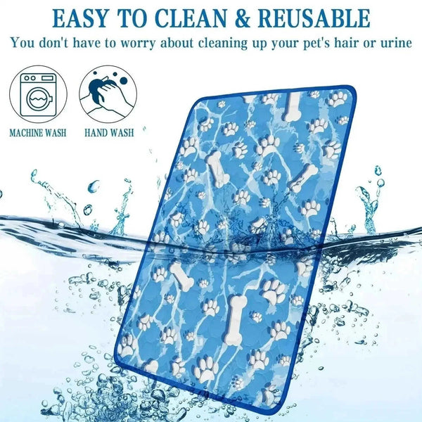 Dog Pillow, Dog Cooling Mat, Cooling Mat For Dogs Cats, Dog Cooling Pads, Summer Pet Dog Self Cooling Mat Ice Silk Washabl...