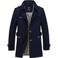 waterproof trench coat | polyester cotton blend | mid-length outerwear | energy saving