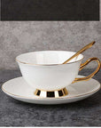 bone china gold-painted coffee cup